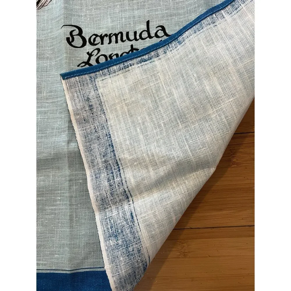 New Bermuda Longtail Bird 100% Linen Tea Towel Made In Ireland